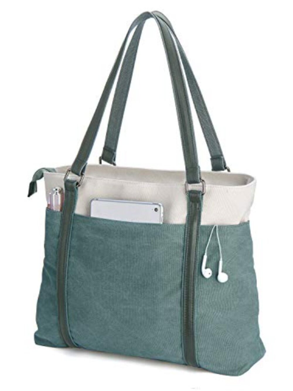 Duck Canvas Laptop Tote Bag Messenger Shoulder Bag Work Purse